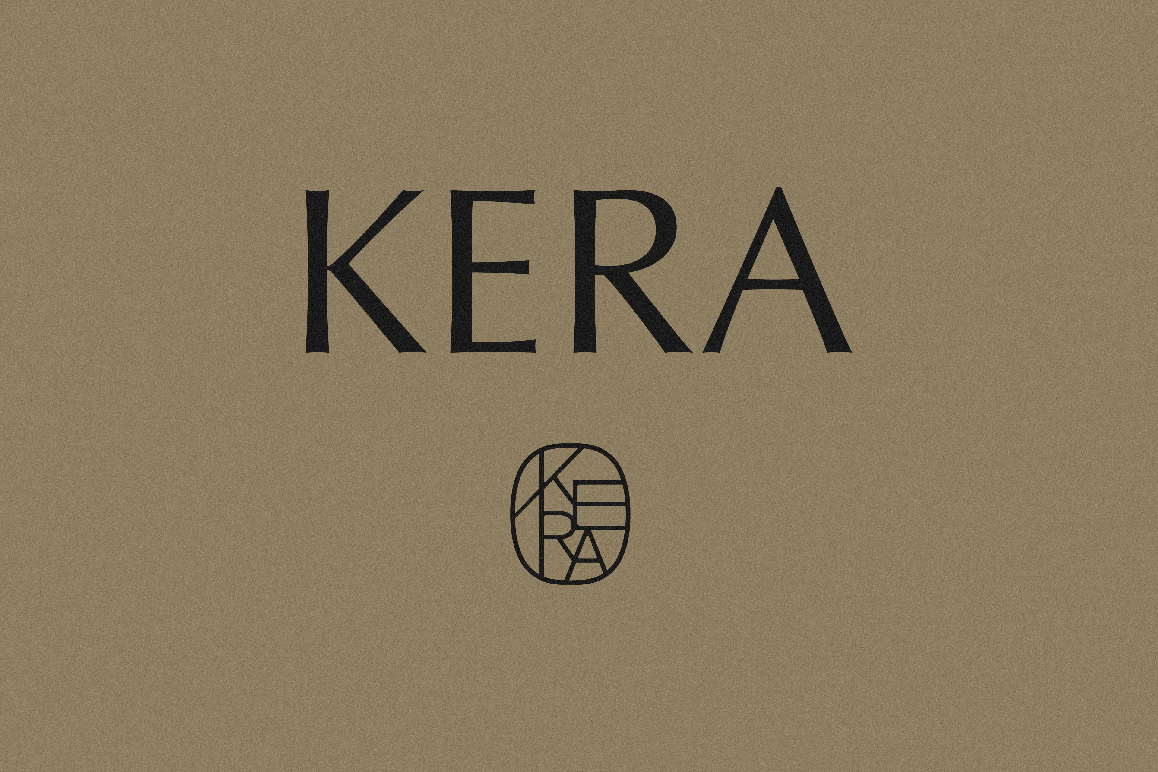 A black and white photo with the word kera on it.